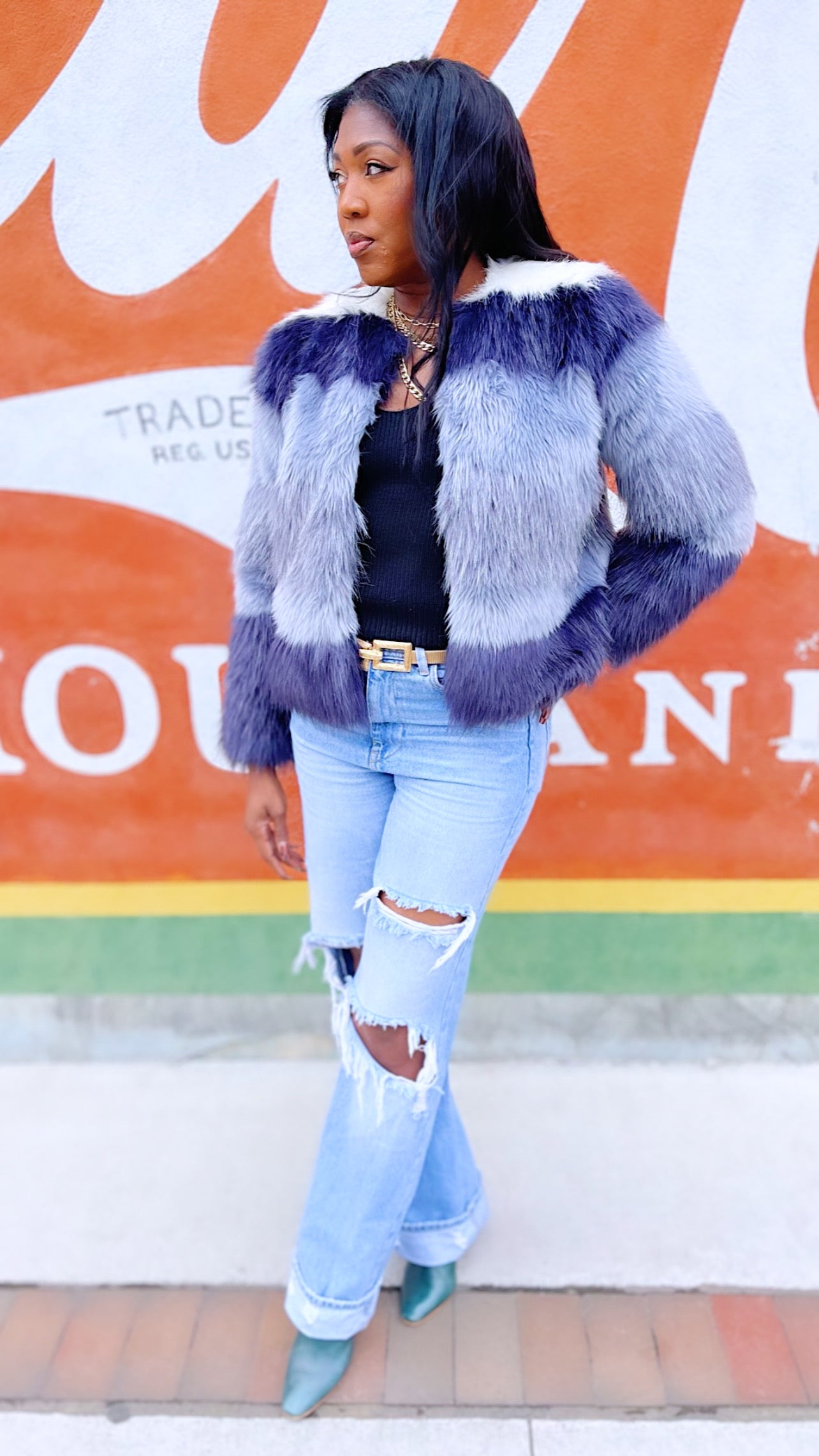 Zara faux fur jacket